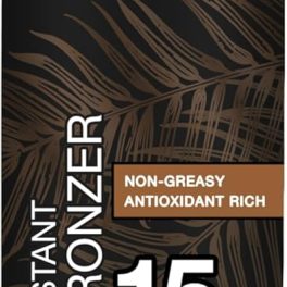 Australian Gold Continuous Spray Sunscreen with Instant Bronzer SPF 15, Immediate Glow & Dries Fast, Broad Spectrum, Water Resistant, Non-Greasy, Oxybenzone Free, Cruelty Free, 6 Ounce
