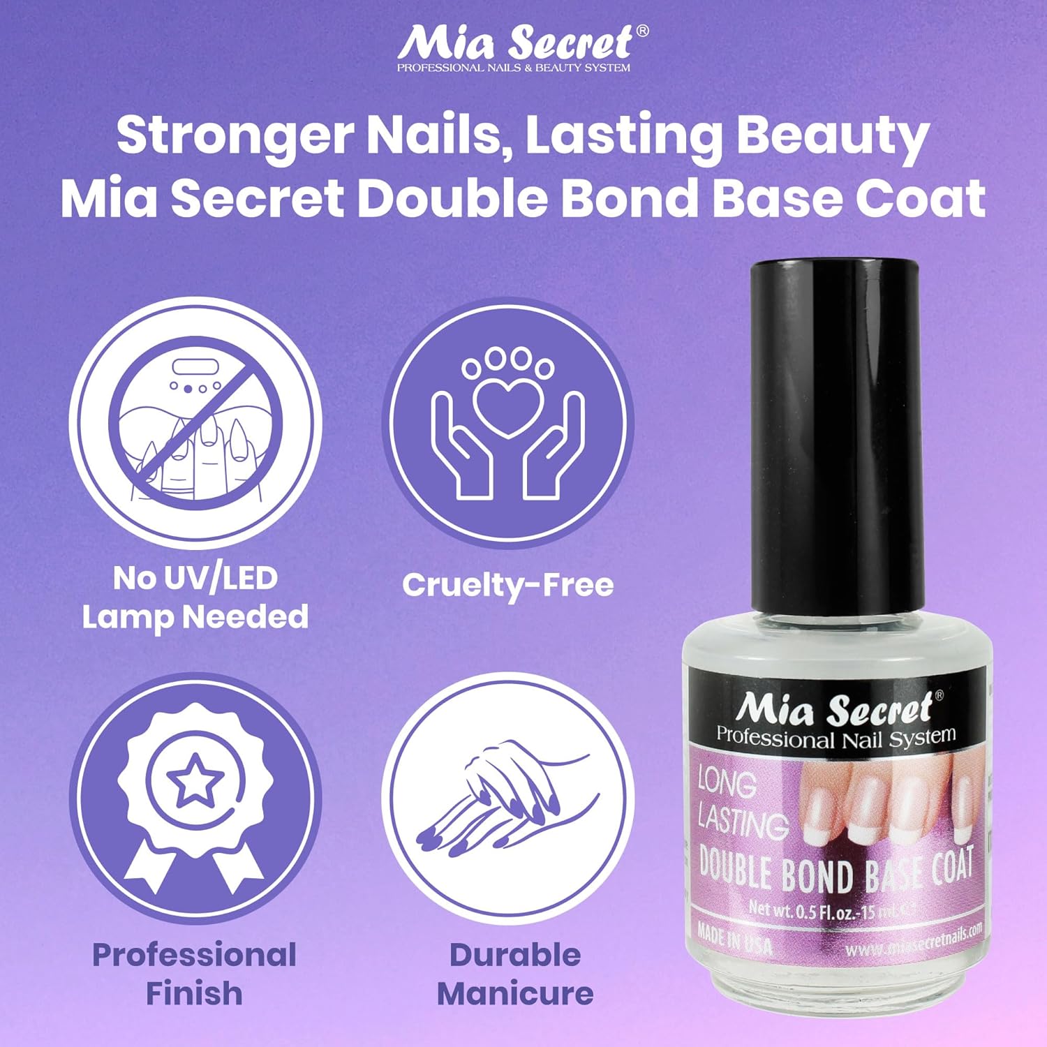 Mia Secret Professional Double Bond Base Coat - Image 2
